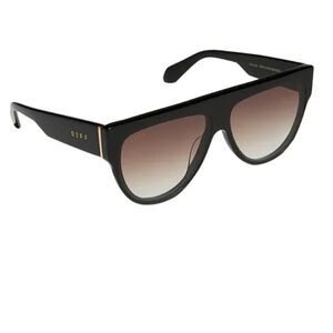 Diff Eyewear Georgie Sunglasses in Black & Brown Gradient